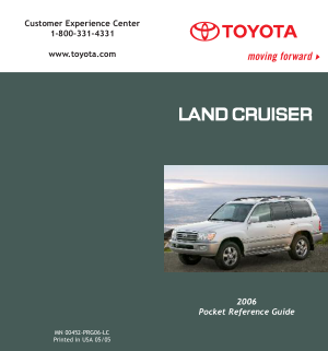 2006 Toyota Land Cruiser Quick Reference Guide